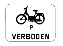 verkeersbord onderbord fietsers bromfietsers M15