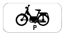 verkeersbord onderbord fietsers bromfietsers M19