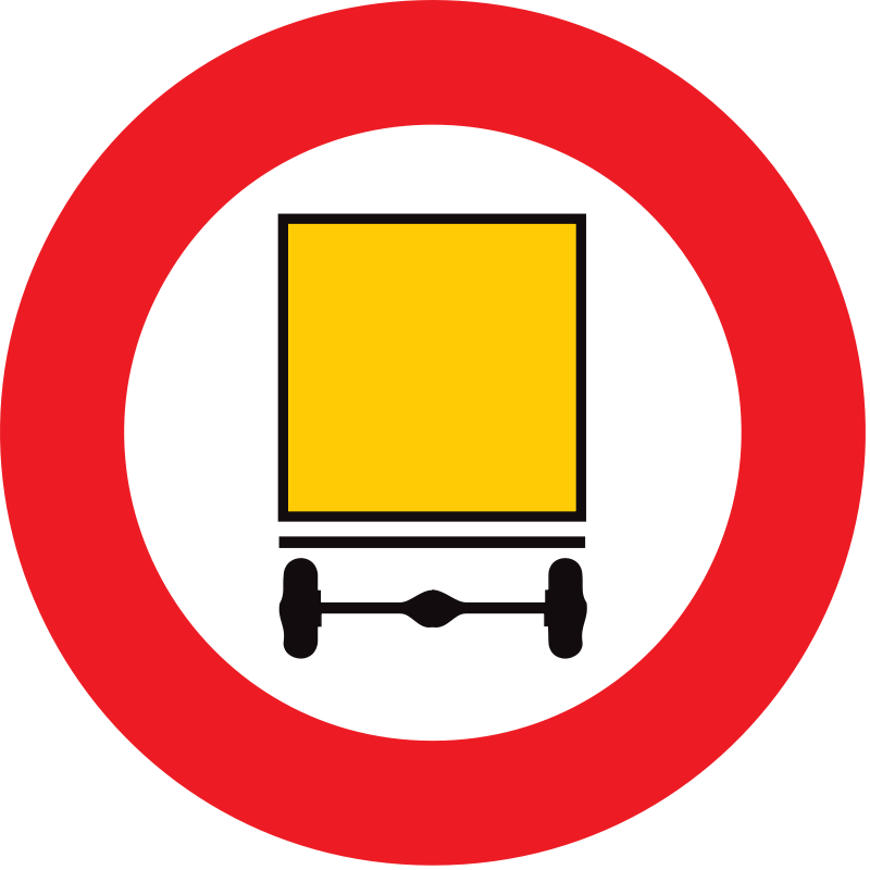 verkeersbord verbodsborden Verboden toegang voor bestuurders van voertuigen met gevaarlijke goederen (ADR).