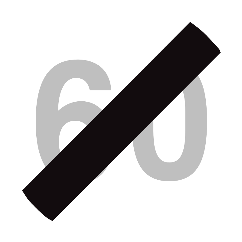 verkeersbord verbodsborden Einde van de snelheidsbeperking opgelegd door het verkeersbord C43.
