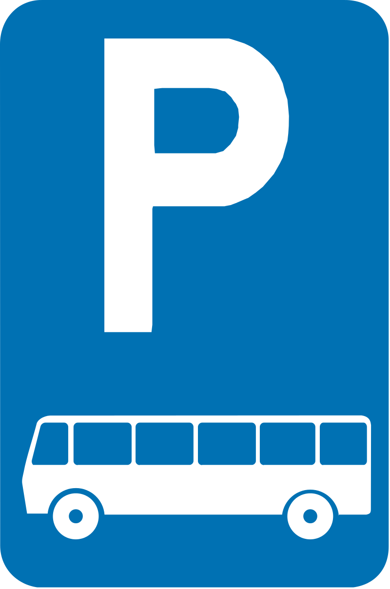 verkeersbord parkeerborden Parkeren uitsluitend voor autocars.